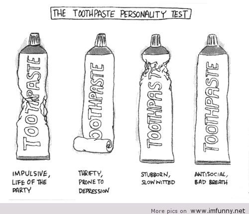 Funny Toothpaste Personality Picture