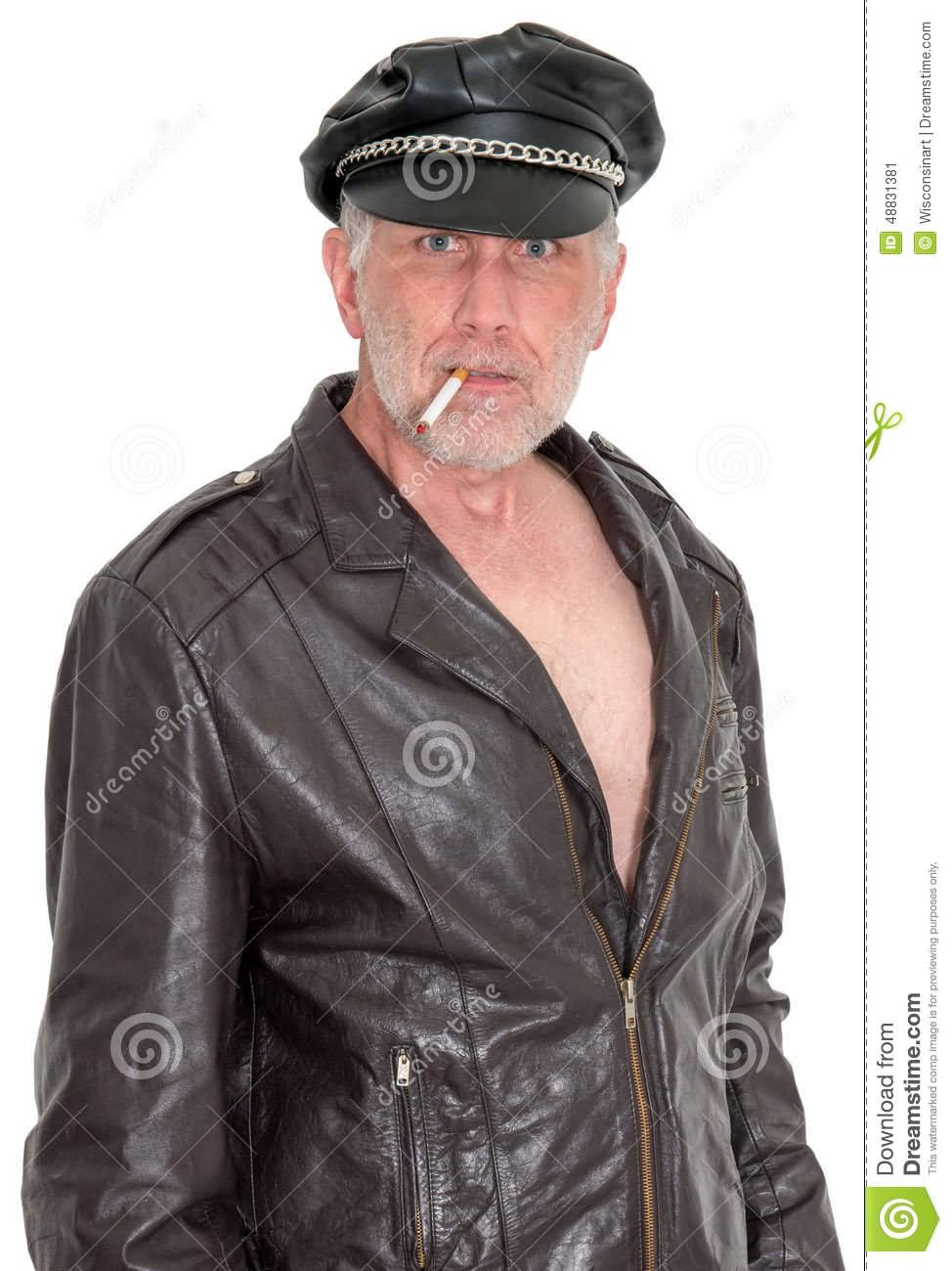 Funny Tough Guy Smoking Picture