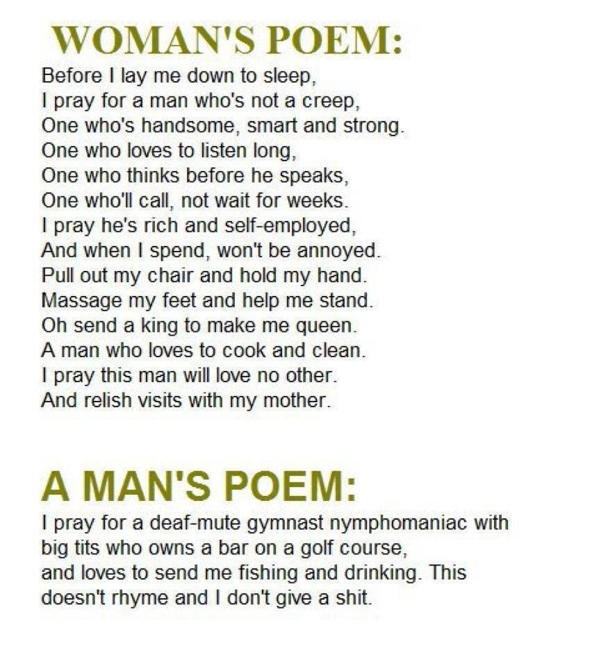 Funny Woman's Poem Picture