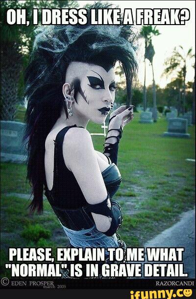 Girl Funny Gothic Hair Style
