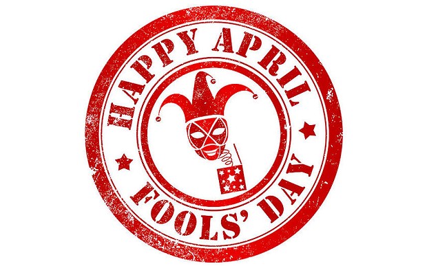 Happy April Fools Day Rubber Stamp