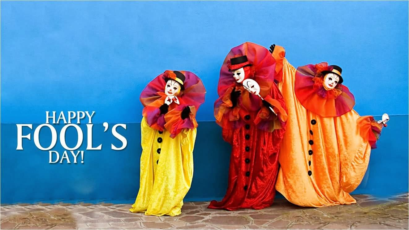 Happy Fool's Day Beautiful Clowns Picture