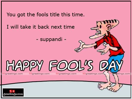Happy Fool's Day Ecard