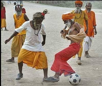 Indian Monks Playing Football Funny Situations