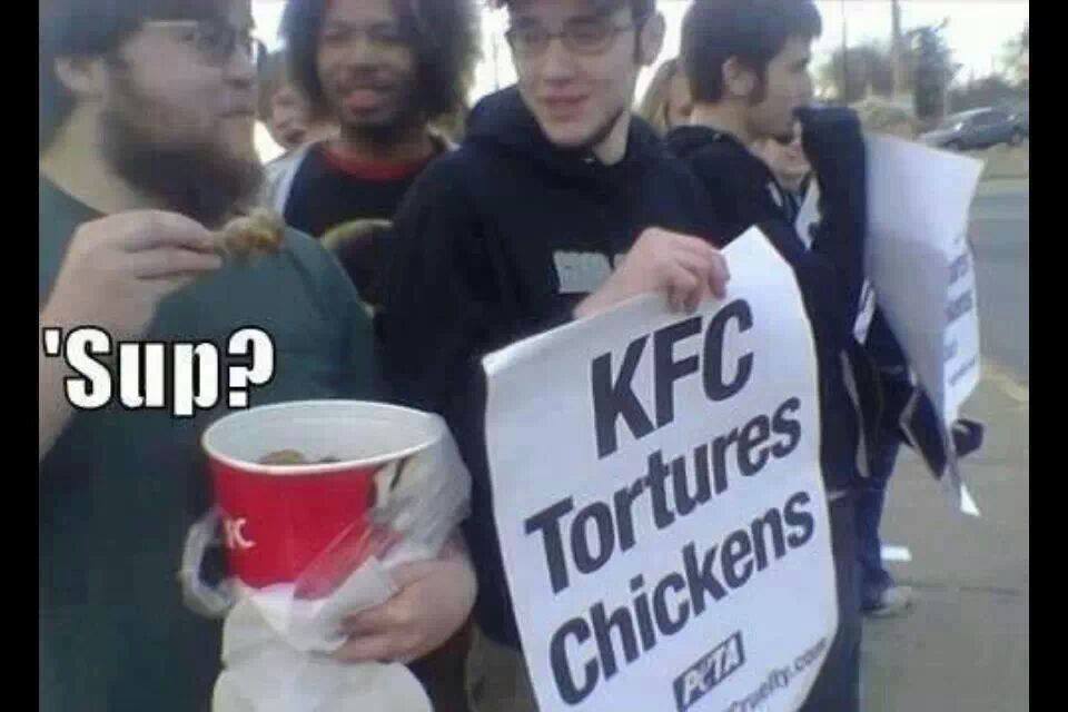 KFC Tortures Chickens Funny Sup Picture