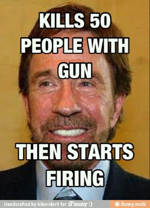 Kills 50 People With Gun Chuck Norris Picture