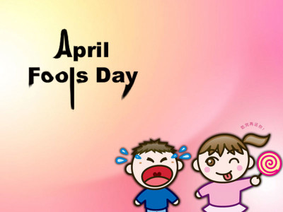 Little Boy And Girl April Fools Day Ecard