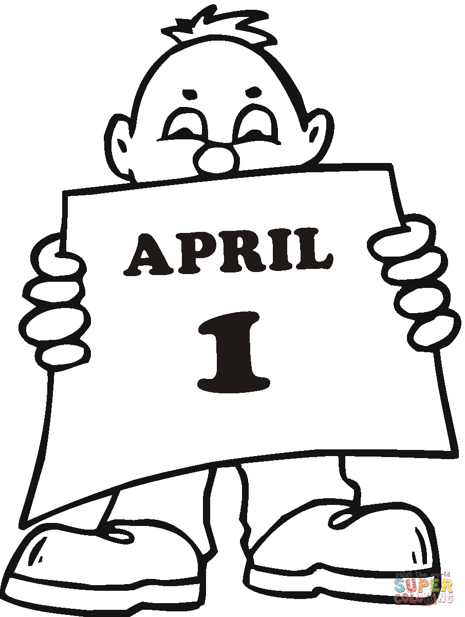Little Boy Wishing You April Fools Day Clipart