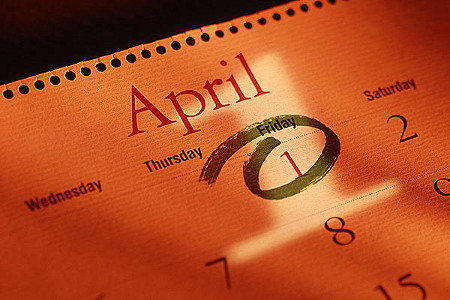 Mark April 1 Date It's April Fools Day