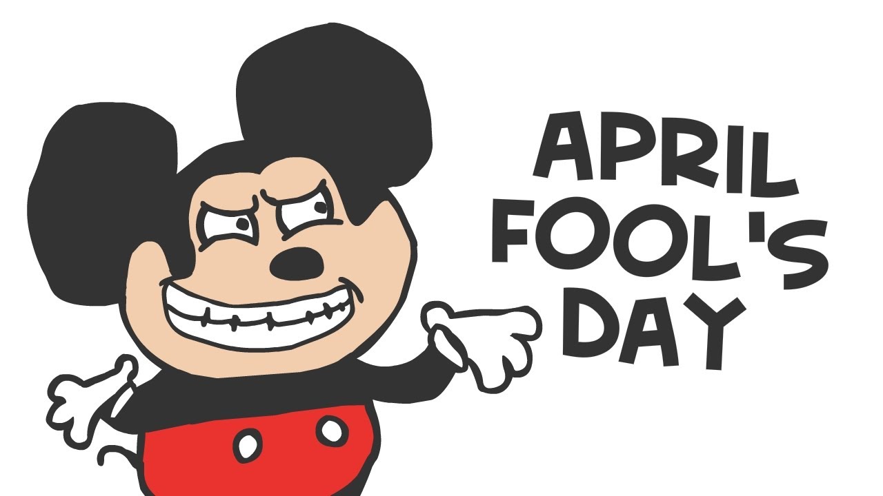 Mickey Mouse Wishing You April Fools Day