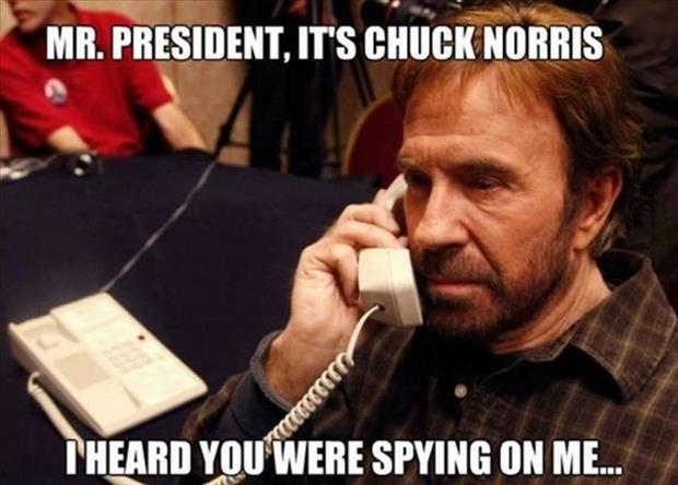 Mr. President,It's Chuck Norris Funny Image