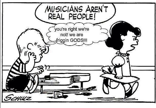 Musicians Are Not Real Man Funny Image