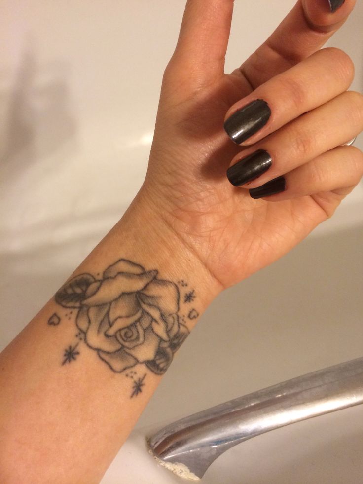 Rose Tattoo For Wrist