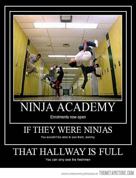 Ninja Academy Funny Picture