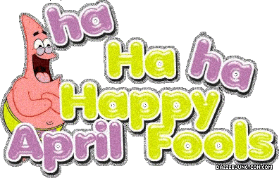 Patrick Says Happy April Fools Glitter