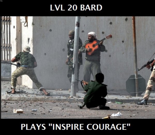 Plays Inspire Courage Funny Terrorist Image