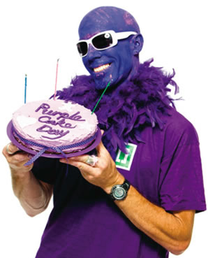 Purple Cake Day Wishes Picture