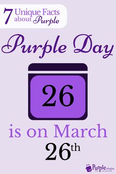 Purple Day Is On March 26th