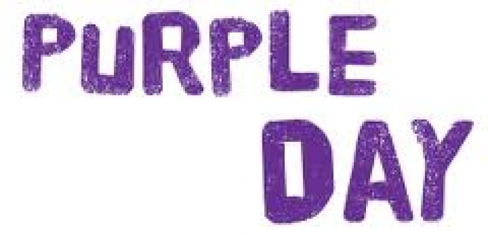 Purple Day Wishes Photo