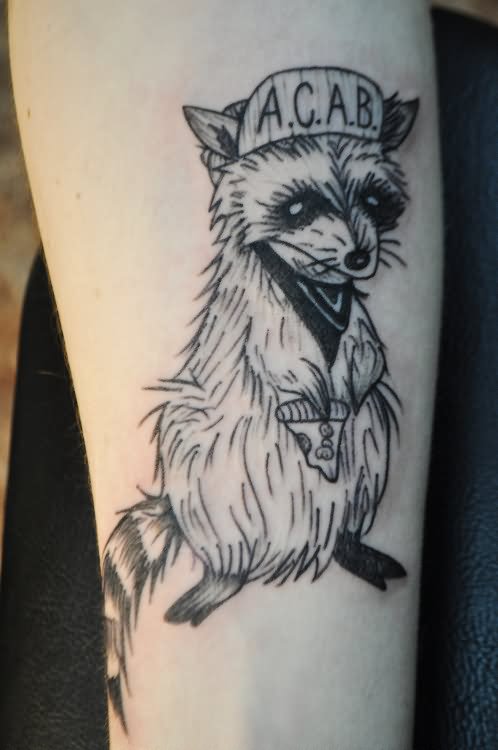 Raccoon Tattoo Design Idea by Rachelle Carroll