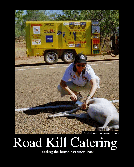 Road Kill Catering Funny Poster Image