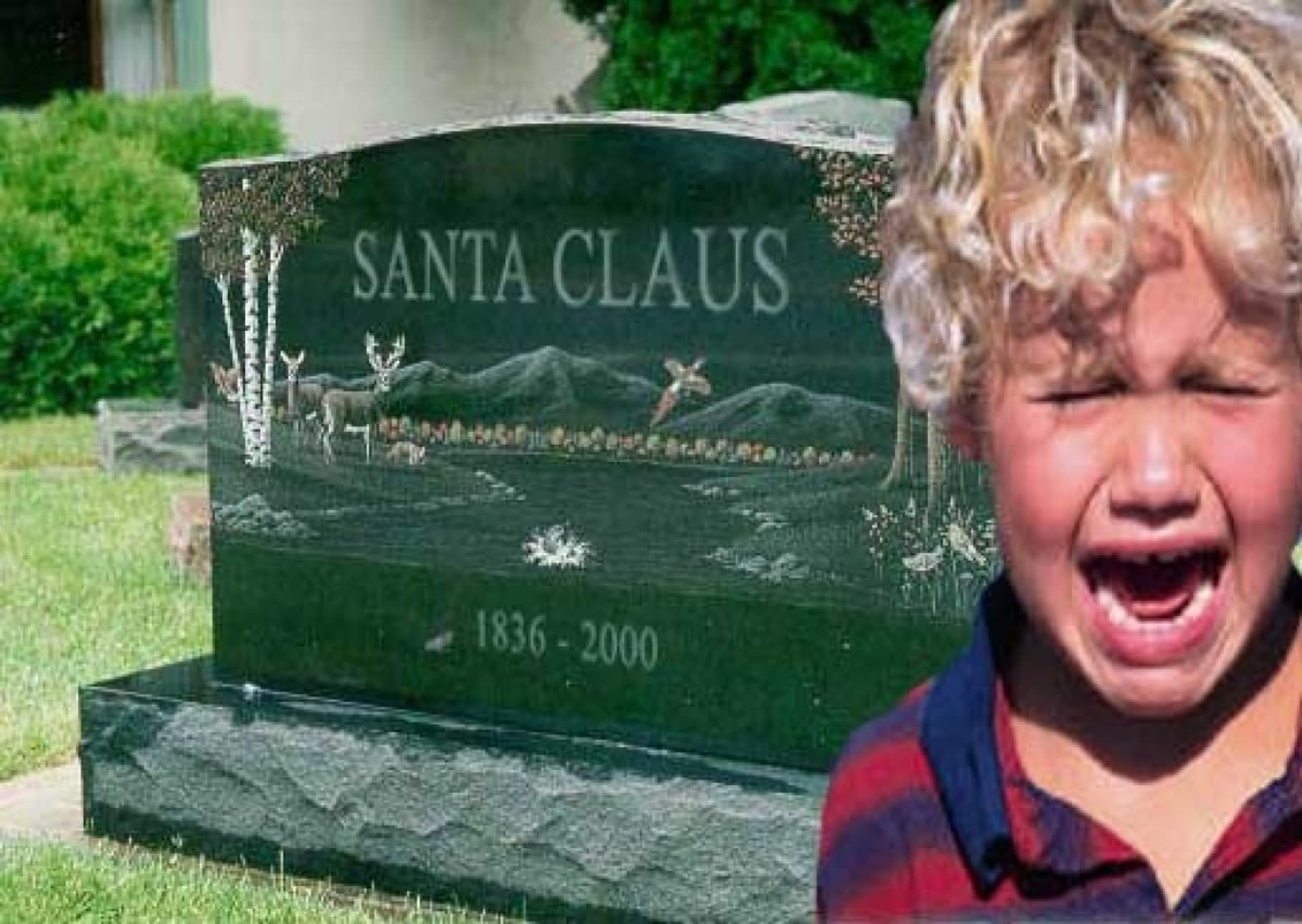 Santa Claus Funny Tombstone Picture