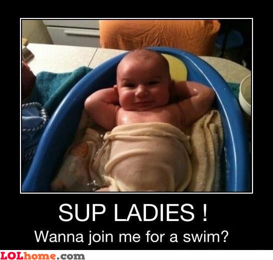 Sup Ladies Funny Baby Image