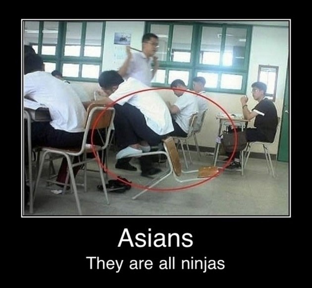 They Are All Ninjas Funny Picture