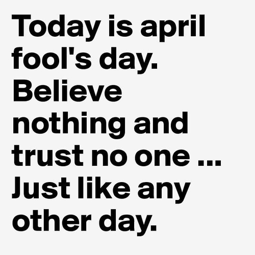 Today Is April Fool's Day