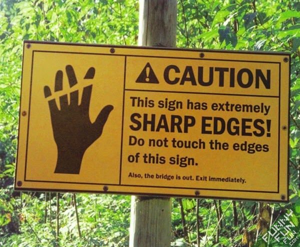 Very Funny Dangerous Sign Board Image