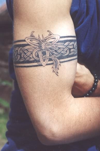 Amazing Celtic Armband Tattoo On Bicep