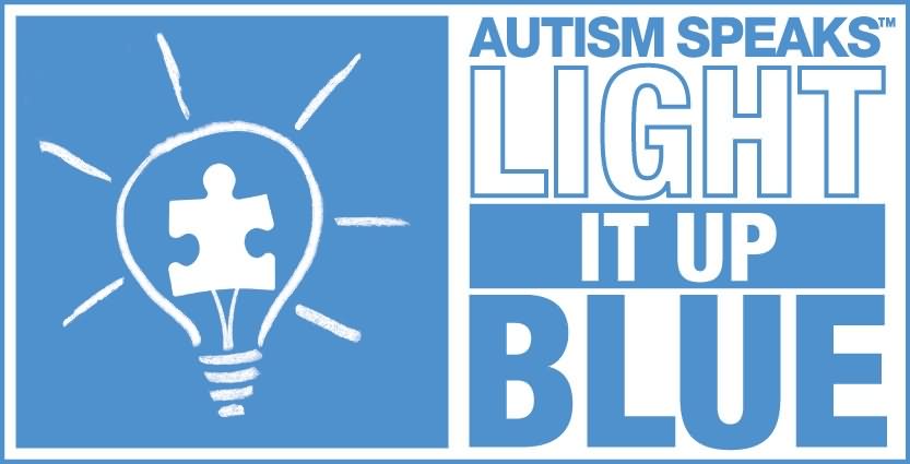 Autism Speaks Light It Up Blue World Autism Awareness Day Picture