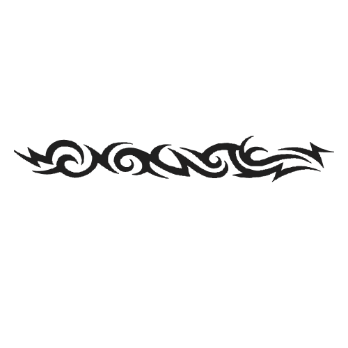 Black Tribal Armband Tattoo Stencil