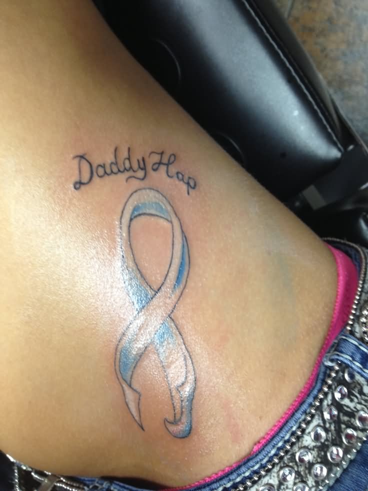 Daddy Hop Lung Cancer Tattoo Idea