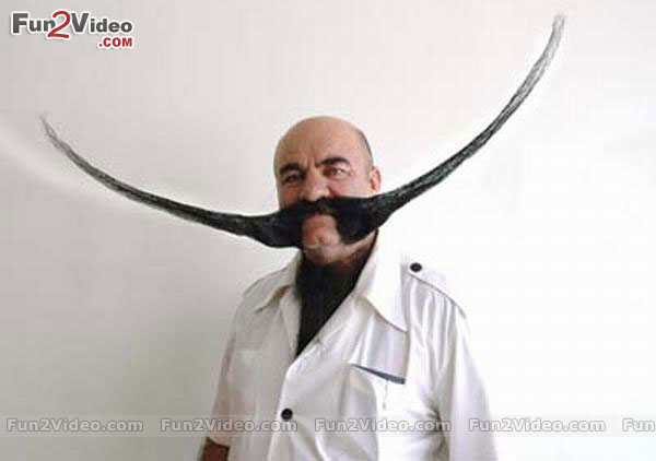 Funny Big Mustache Man Image