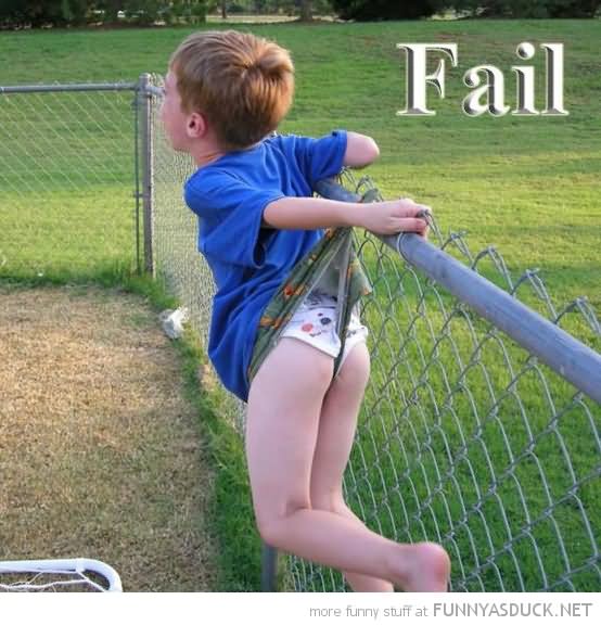 Funny Fail Shorts Kid Image