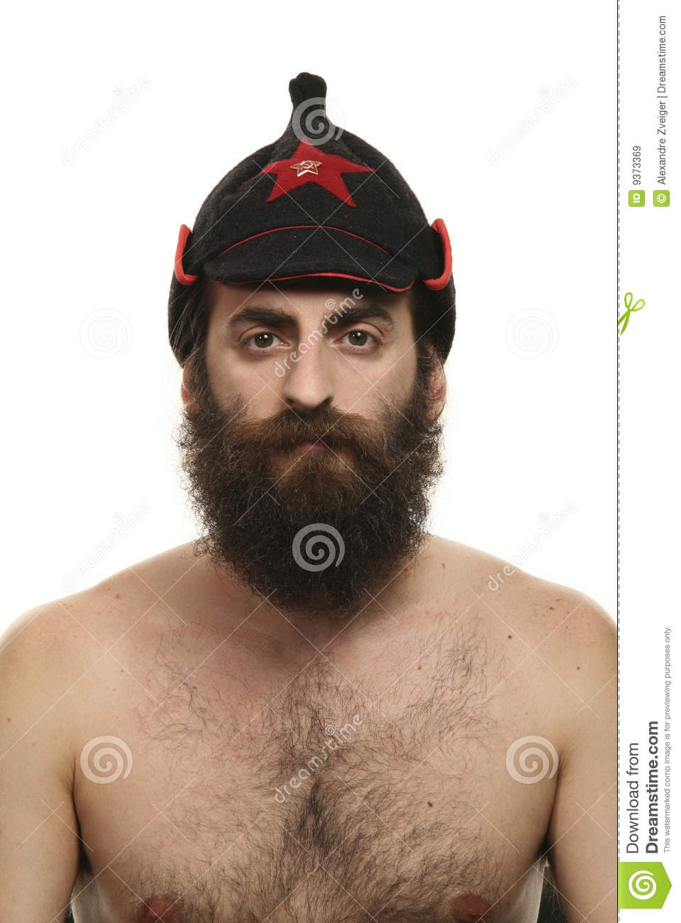 Funny Hairy Man With Cap Picture