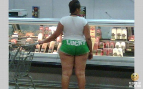 Funny Lucky Girl Shorts Picture