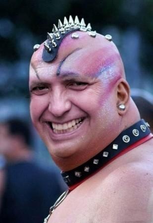 Funny Man Piercing Hairstyle Picture