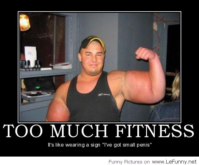 Funny Man Too Much Fitness Picture