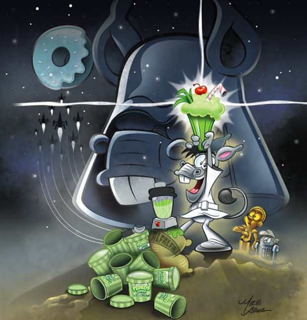 Funny Star Wars Cartoon Image