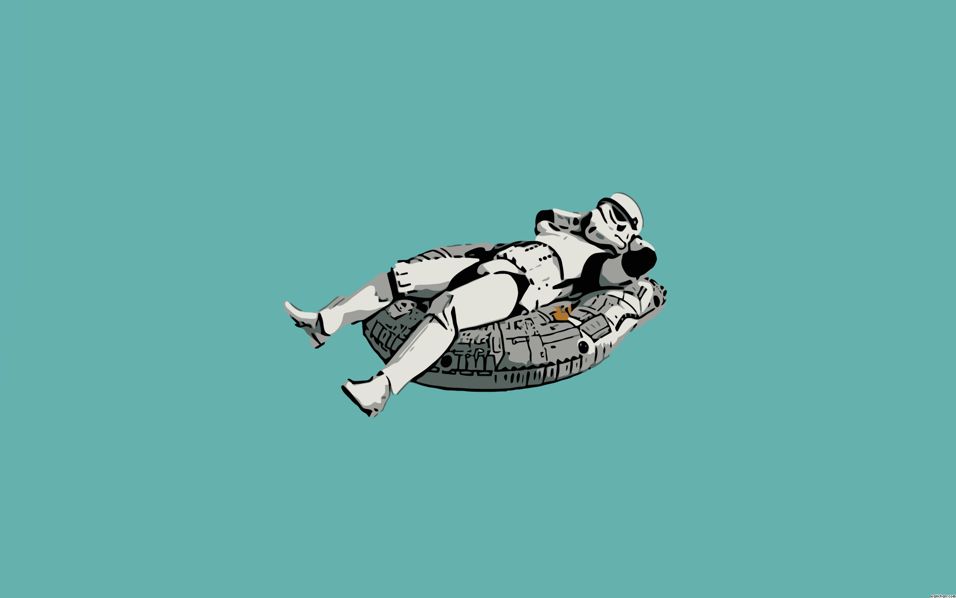 Funny Star Wars In Relaxing Position Picture