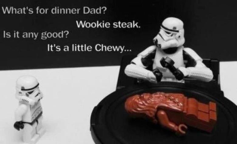 Funny Star Wars What's For Dinner Dad Image