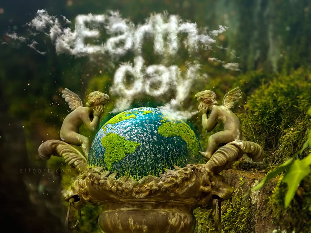 Happy Earth Day Angels Take Care Of Earth