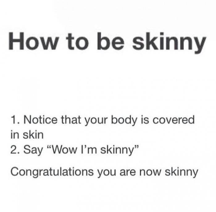 So jokes your skinny LMAO