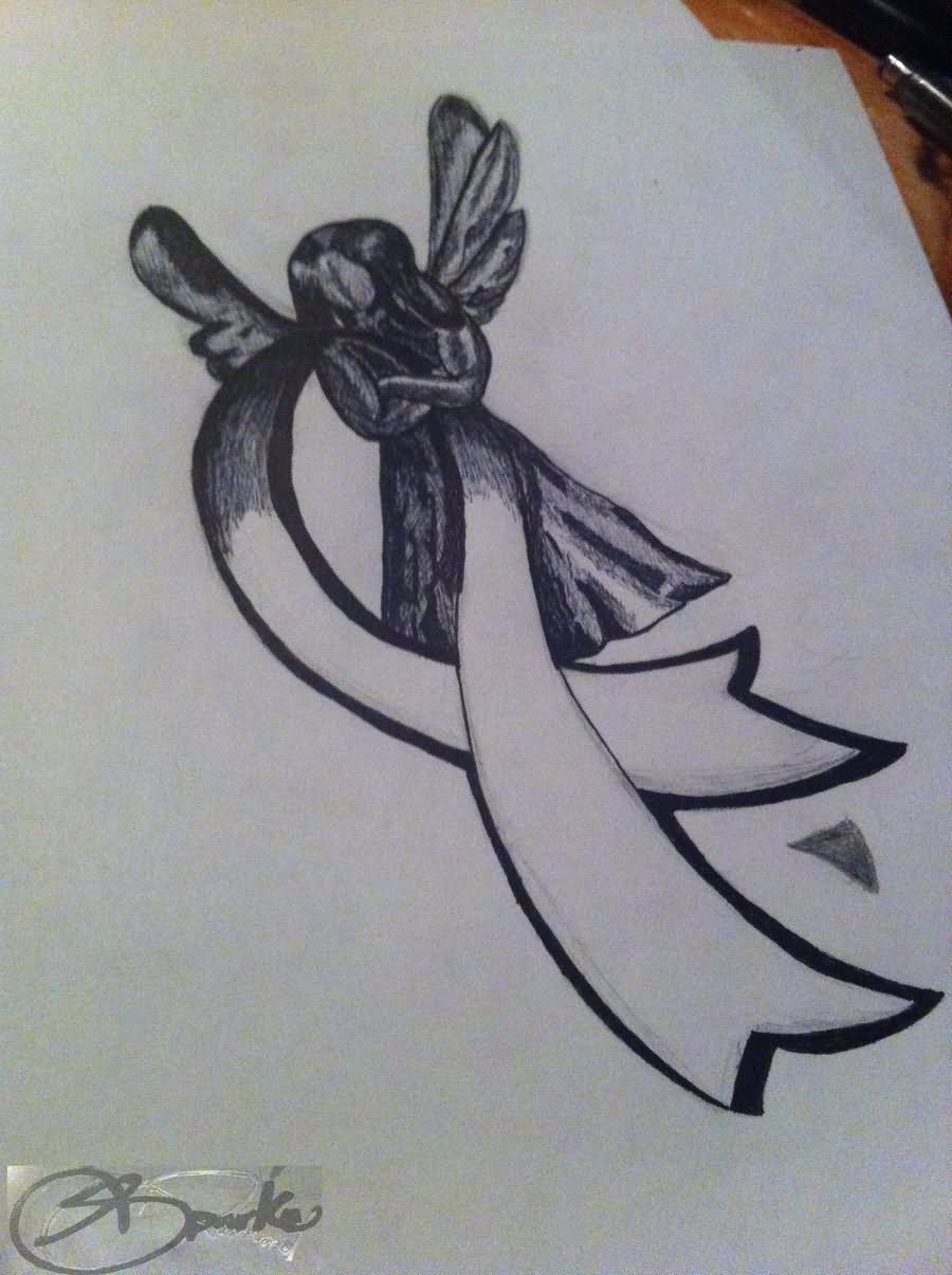 Lung Cancer Tattoo Design by DontEvenTripBro