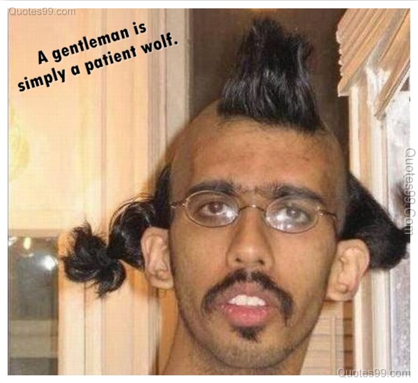 Man With Funny Hairstyle