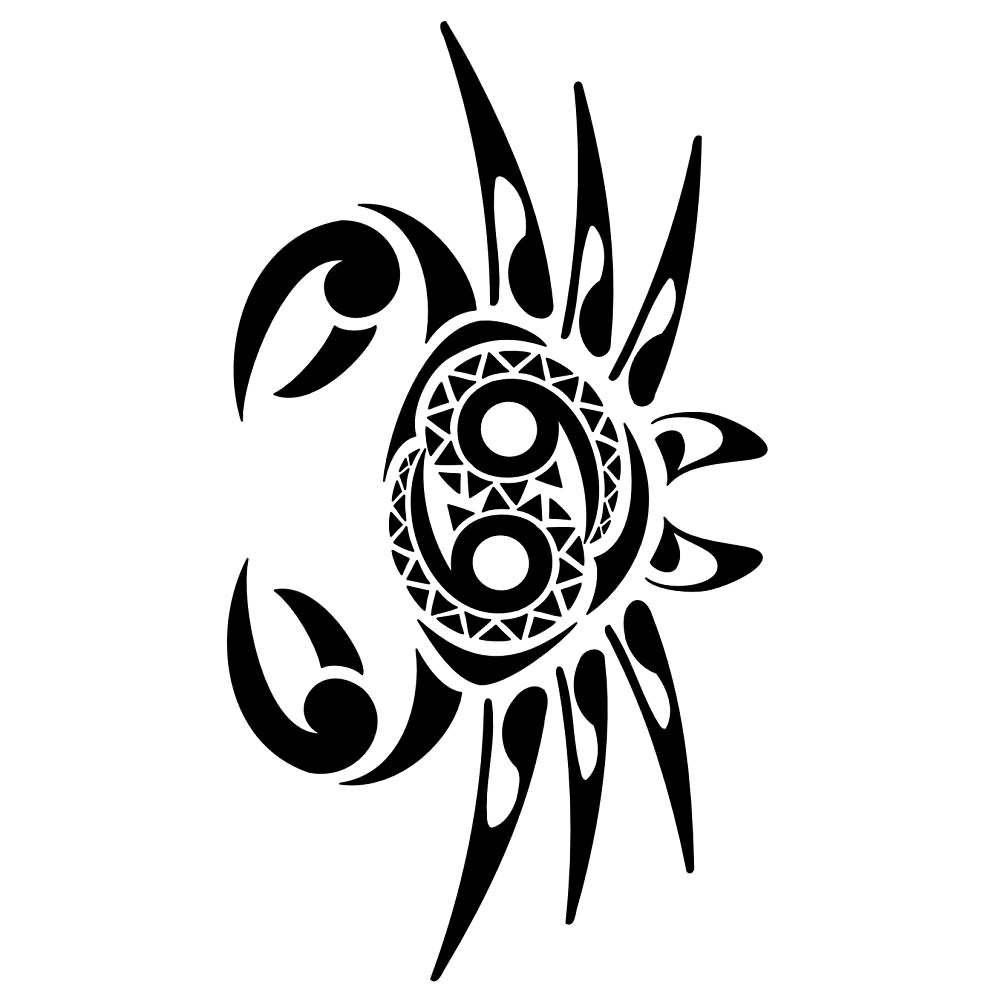 Maori Crab Cancer Tattoo Design by Zulaekhah Komori