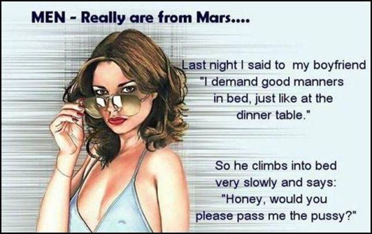 Men Really Are From Mars Funny Picture