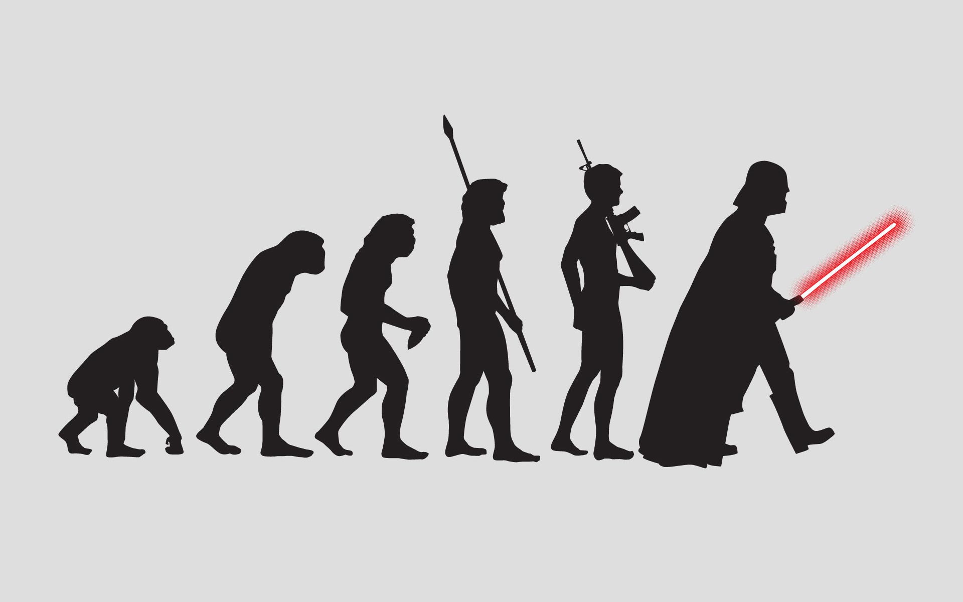 Star Wars Funny Evolution Picture